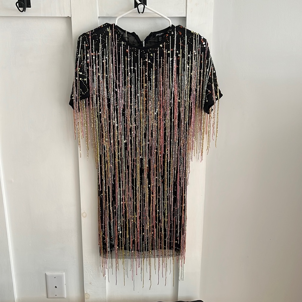 multi-colored dress